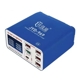 Hálózati USB 3.0 töltőállomás kijelzővel 6 porttal