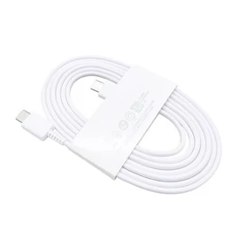 USB-C mobil töltő- és adatkábel 2m fehér (max 25W 3A) (doboz nélküli)