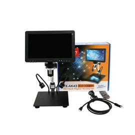 Yaxun YA-AK43 digitális mikroszkóp 10,1" LCD kijelzővel + távirányító