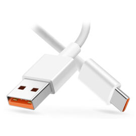 Adatkábel USB to USB-C 1m fehér 6A