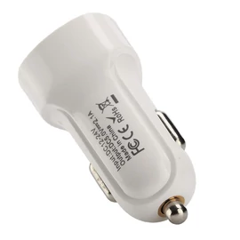 USB autós töltő 2.1A fehér