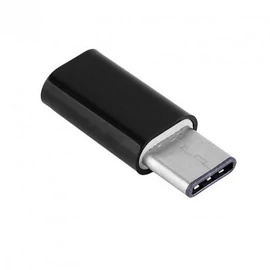 Micro USB to USB-C átalakító adapter fekete