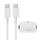 USB-C mobil töltő- és adatkábel 1m fehér (Max 25w)