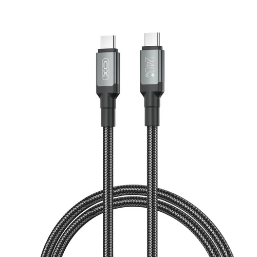 XO 240W NB-Q264A USB-C to USB-C adatkábel 1m fekete