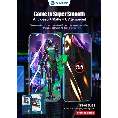 SUNSHINE SS-075UES UV hidrogél fólia