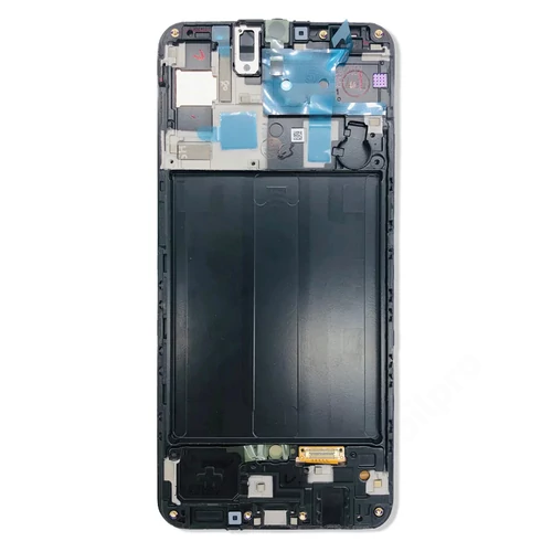 LCD Kijelző Samsung A505F (A50) fekete ORG GH82-19204A/19714A/19289A/19713A