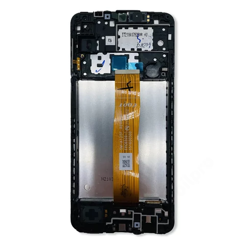 LCD Kijelző Samsung A125 (A12) fekete ORG GH82-24491A/24490A