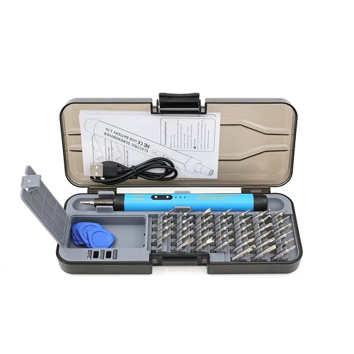 Elektromos csavarhúzókészlet mini drill Yaxun YX803 USB-C töltéssel