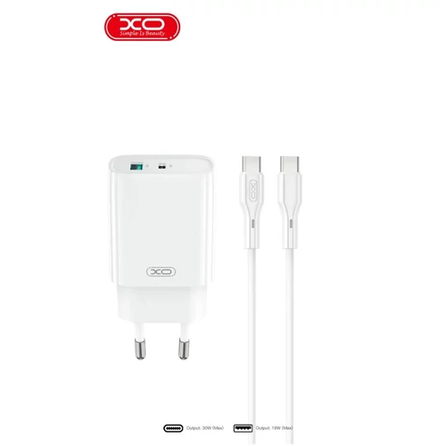 töltő szett XO CE30 30W töltőfej USB-C adatkábellel NB-Q231A