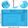 Kép 2/2 - Yaxun YX-160 antisztatikus hőálló szilikon forrasztó szőnyeg 45 x 30cm