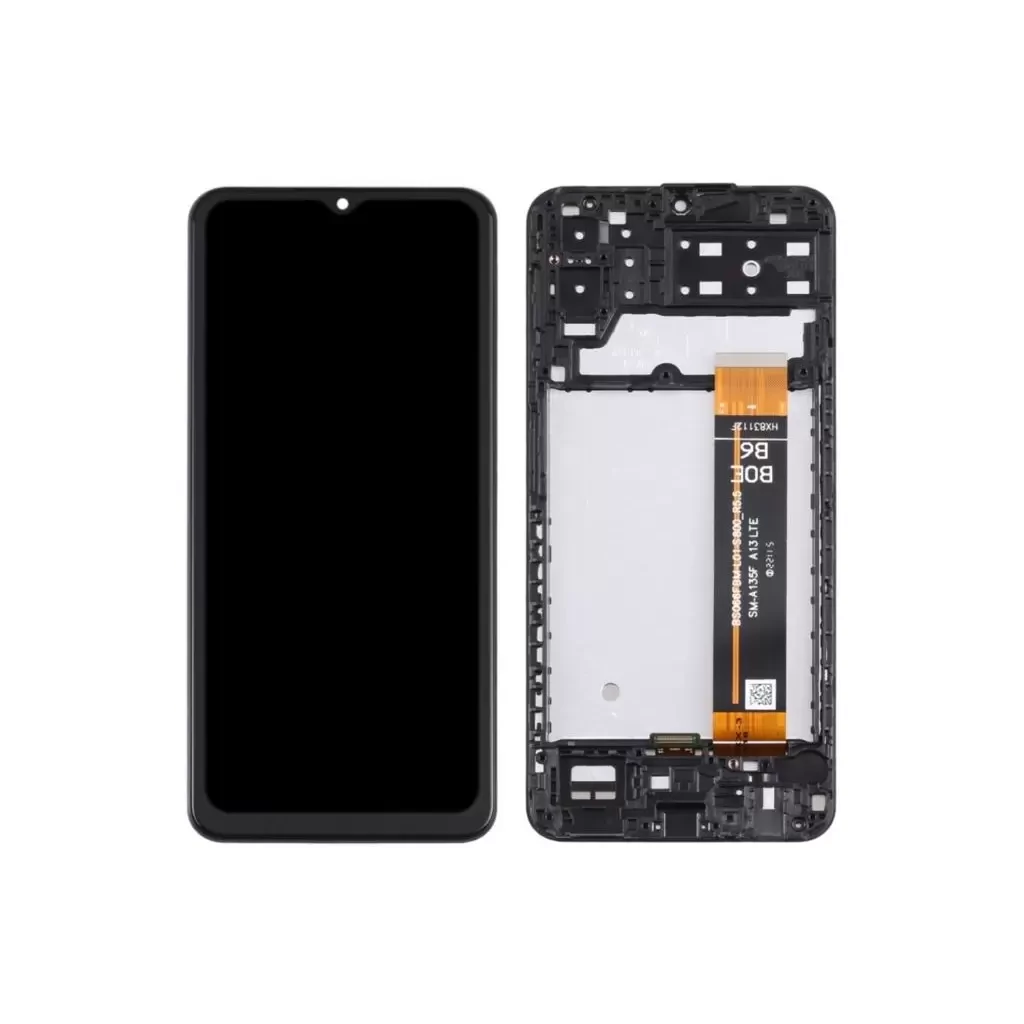 LCD Kijelző Samsung A137 (Galaxy A13 2022) fekete ORG GH82-29227A / GH82-29228A