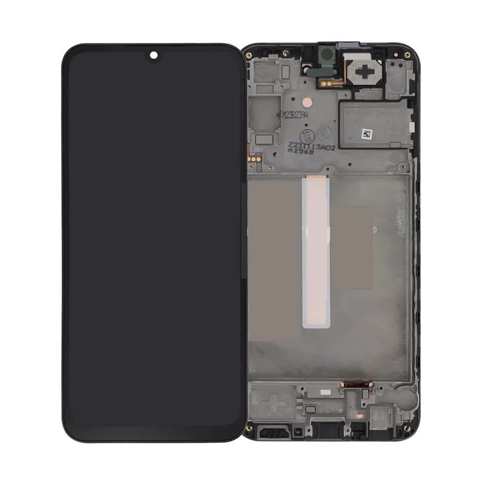 LCD Kijelző Samsung A256 A25 5G (2023) fekete ORG GH82-33214A