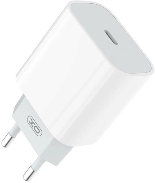 USB-C hálózati gyors töltő 20W fehér XO L77 PD gyorstöltő fej