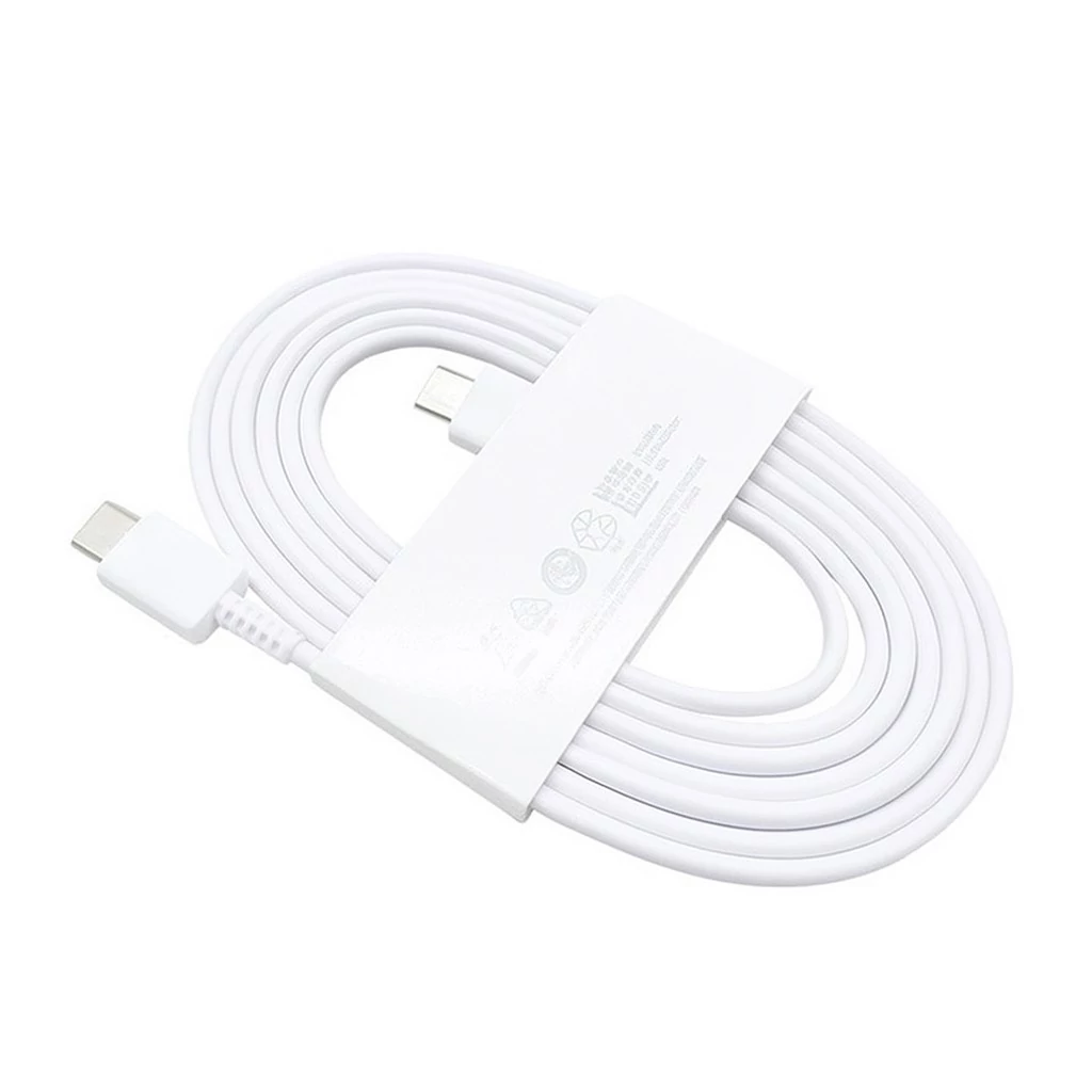 USB-C mobil töltő- és adatkábel 2m fehér (max 25W 3A) (doboz nélküli)