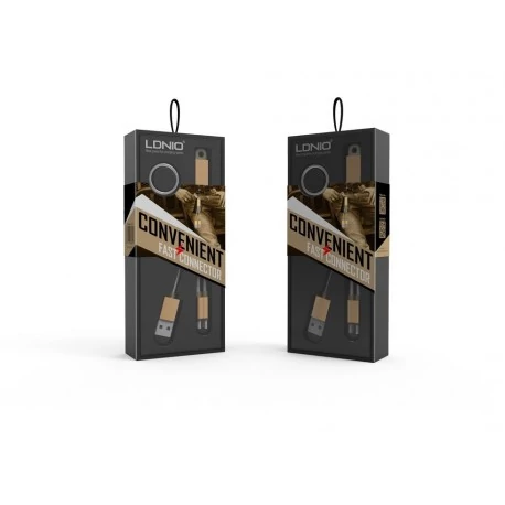 Univerzális micro USB / mini USB / Lightning to USB kábel arany