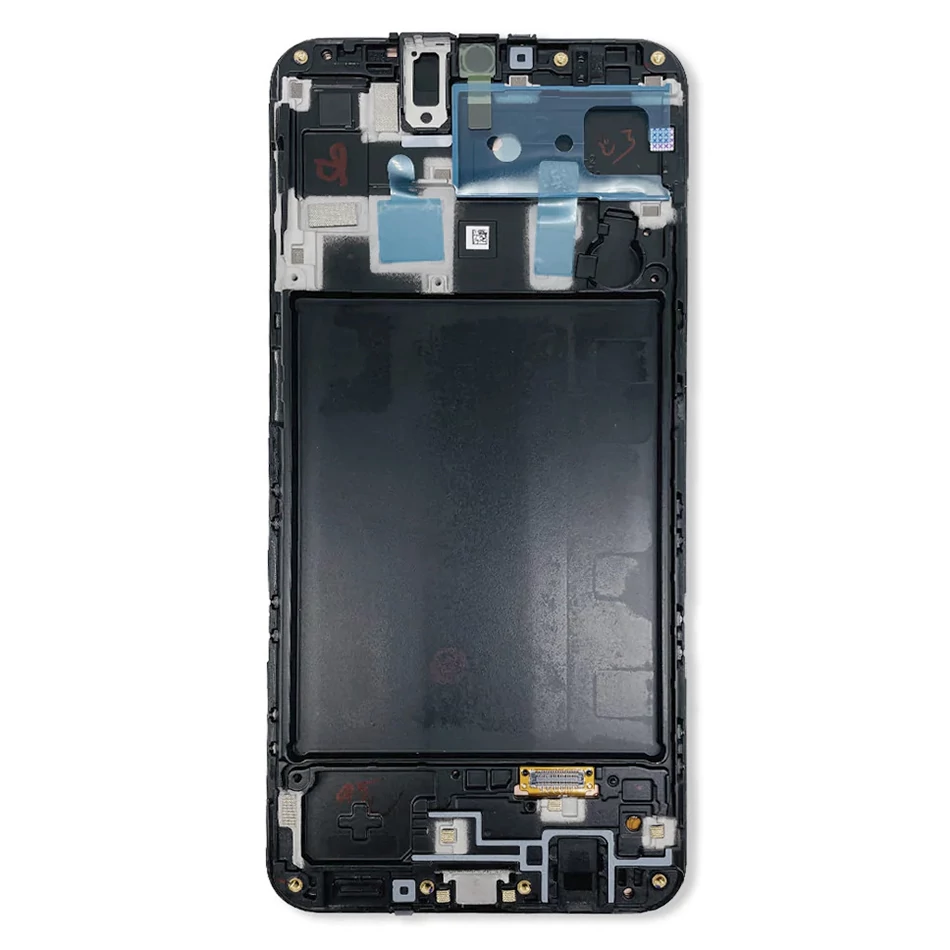 LCD Kijelző Samsung A205 ( A20) fekete ORG GH82-19571A/19572A/21250A