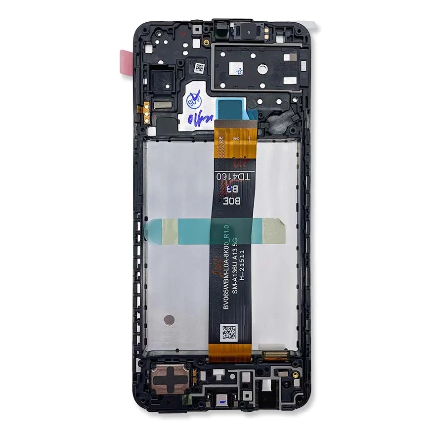 LCD Kijelző Samsung A136 (Galaxy A13 5G) fekete ORG GH82-29077A/29078A