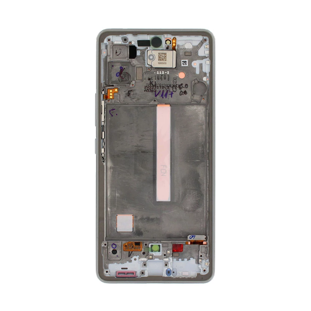 LCD Kijelző Samsung A536 (Galaxy A53) fehér ORG GH82-28024B/28025B