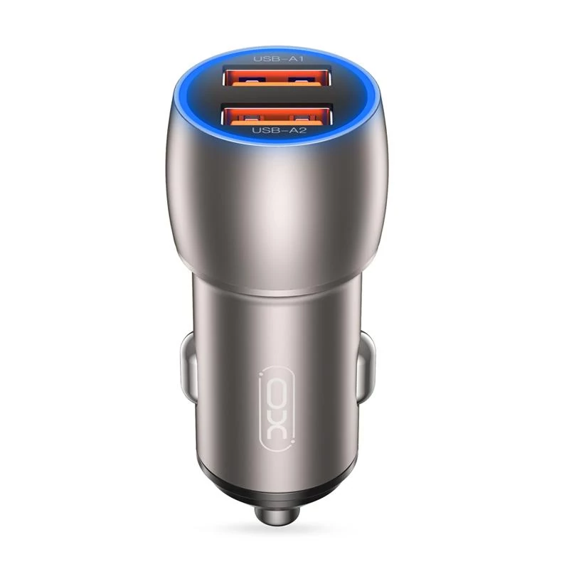 XO CC52 36W smart autós gyorstöltő fém