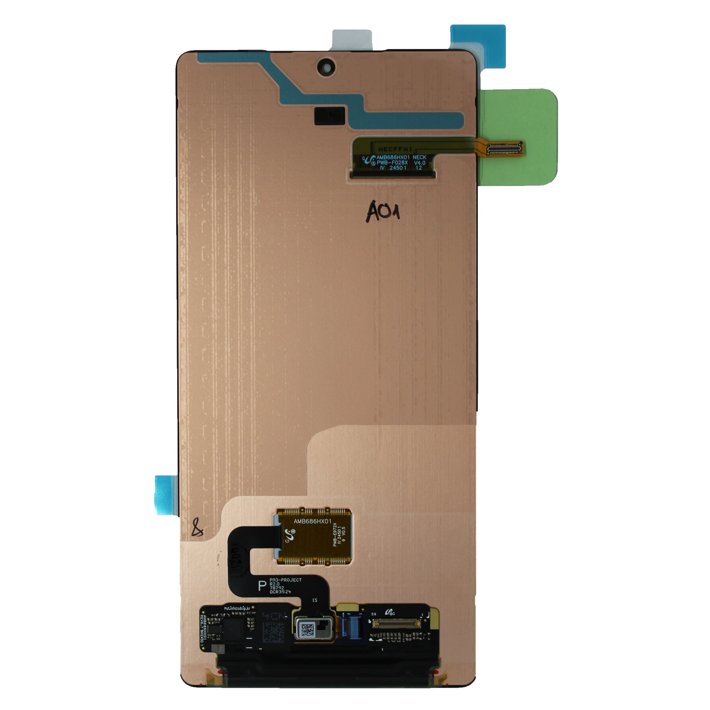 LCD Kijelző Samsung S938 (S25 Ultra 2025) keret nélkül NF GH82-36588A