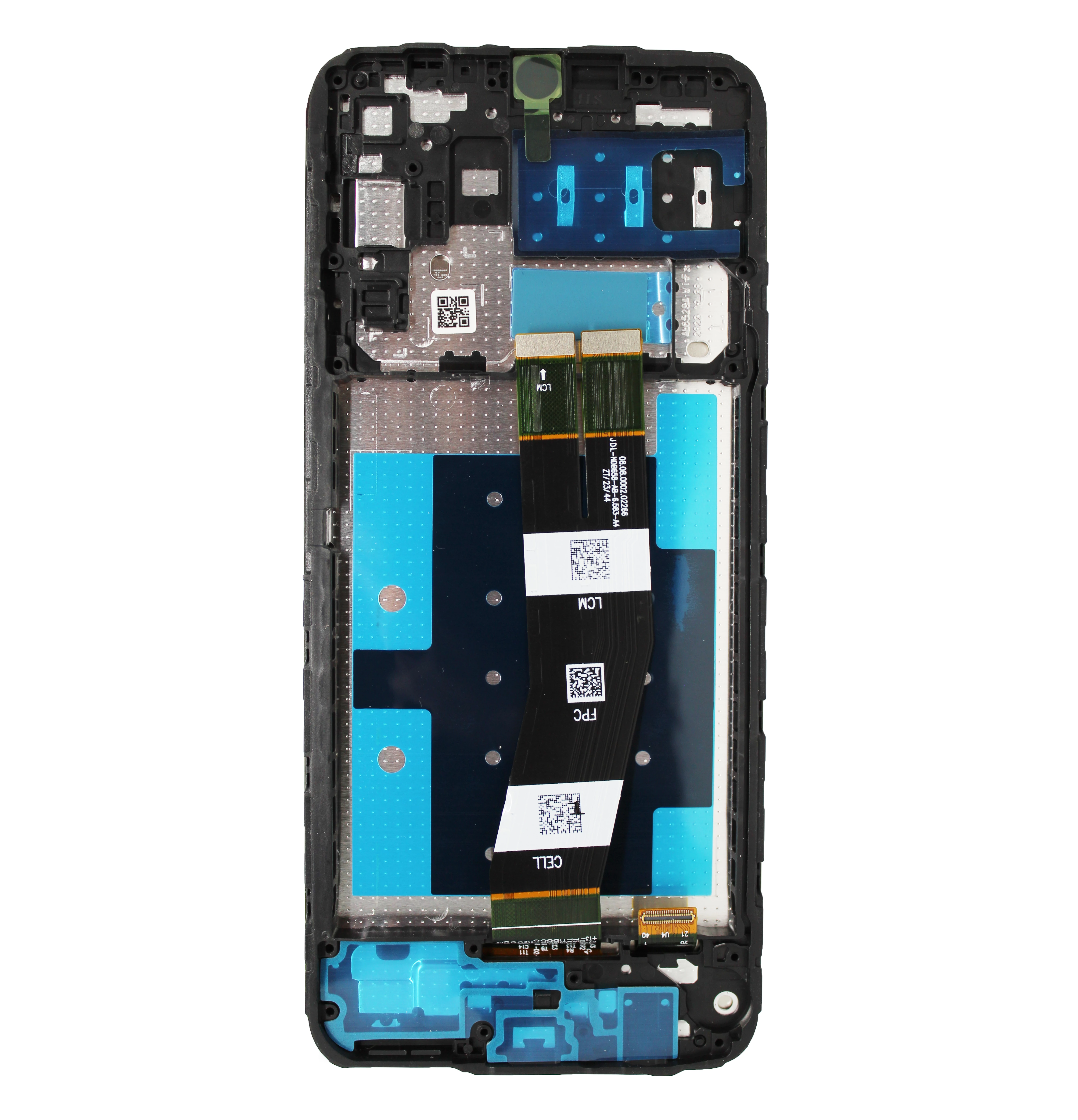 LCD Kijelző Samsung A145P/A145R A14 4G (2023) keretes fekete OLED	 